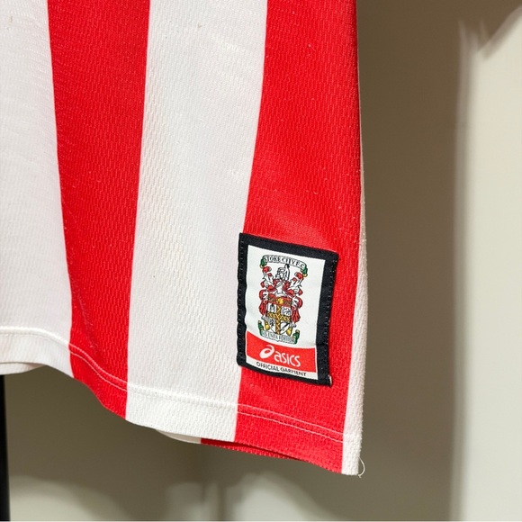 Vintage ASICS Stoke City FC Soccer Jersey XL - Picture 2 of 8
